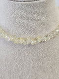 Collier LINA Cœur Cristal Jaune Doré – Éclat Solaire