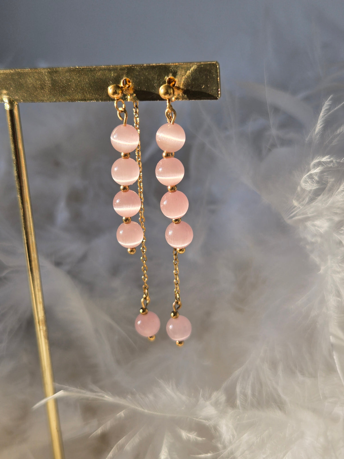 Boucles d’oreilles ÉCLAT rose
