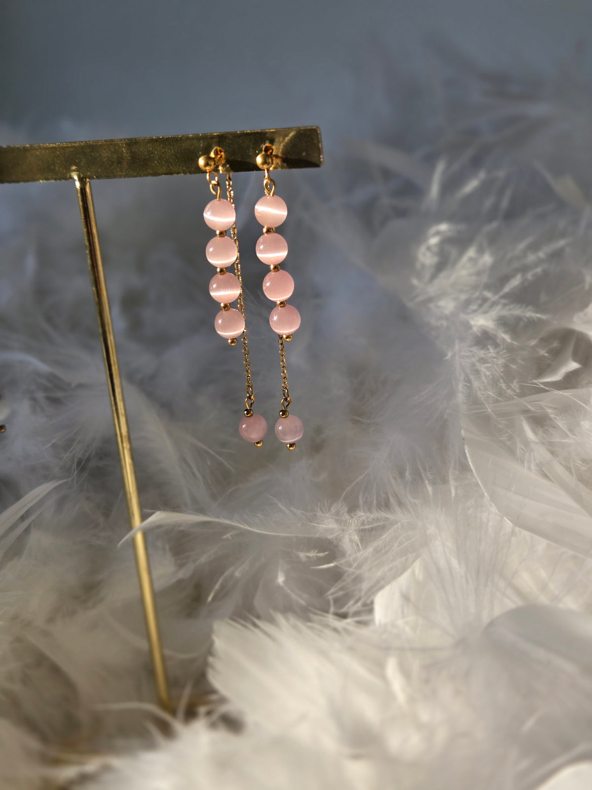 Boucles d’oreilles ÉCLAT rose